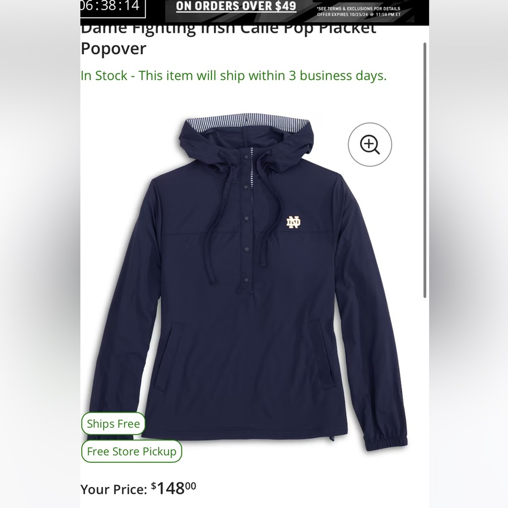 Notre Dame Callie Jacket in size L *NWT*